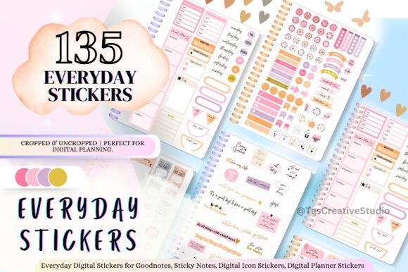Download Everyday Life Digital Stickers Bundle - Digital Collection