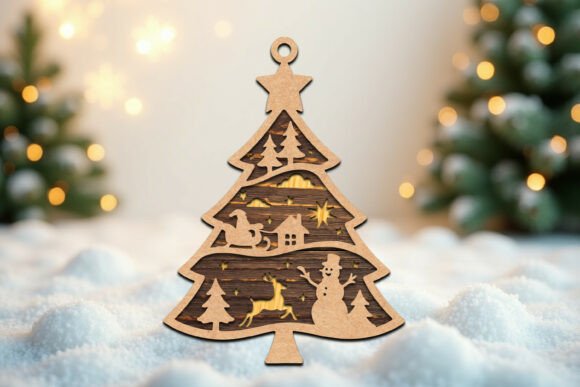 Download Laser Cut Christmas Tree Ornaments SVG - Christmas tree ornaments Collection