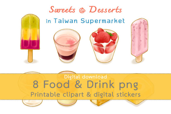 Download Taiwan Supermarket Digital Stickers Bundle - Digital Collection