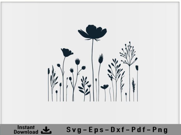 Download Wildflower Svg Vector Silhouette File - Svg vector Collection