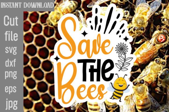 Download Save the Bees SVG Cut File - Premium Bundle