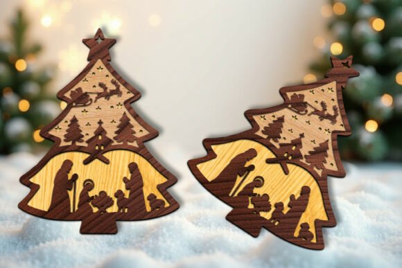Download Laser Cut Christmas Tree Ornaments SVG - Christmas tree ornaments Collection