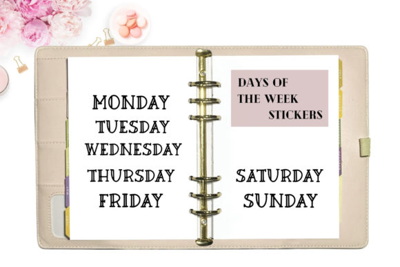 Download Digital Stickers Bundle- Months &amp; Week - Digital Collection